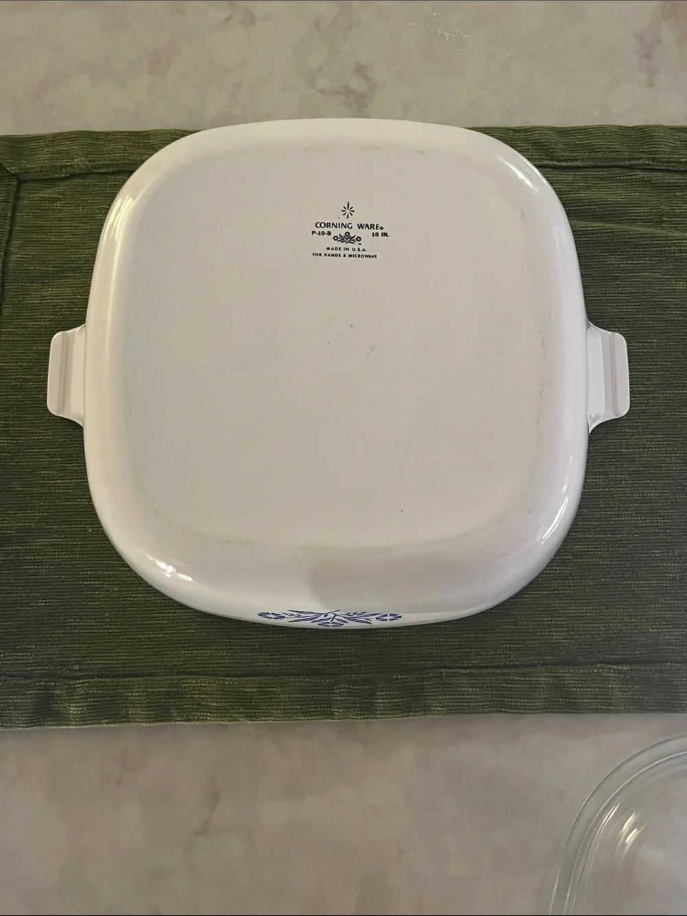 Vintage Cornflower Corningware Casserole Dish 10